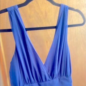 Beautiful Navy Blue Dress with Side Zipper.